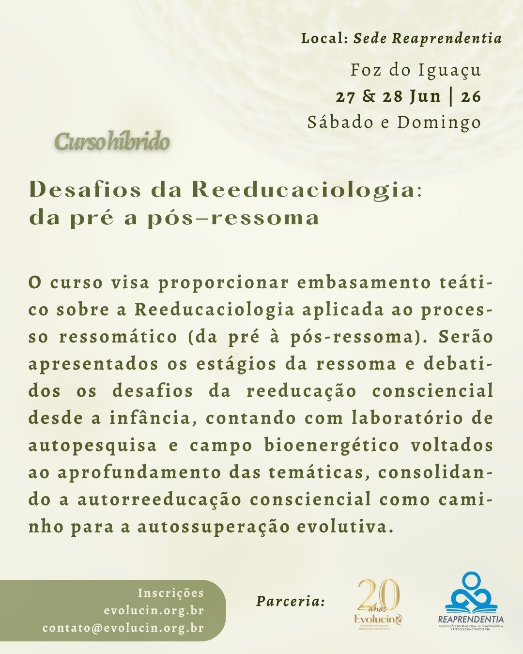 Curso híbrido - Desafios da Reeducaciologia: da pré a pós-ressoma - Imagem 2